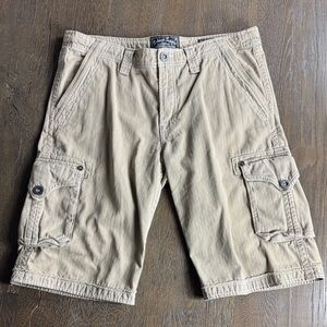 SALVAGE SUPPLY CO. (BUCKLE)™️ Tan Cotton Cargo Shorts for Men Sz 34x24